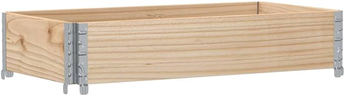 Garden Planter Natural Solid Pine Wood Medium Foldable Raised Garden Bed Outdoor Rectangular Planter Box for Vegetables Flowers and Herbs