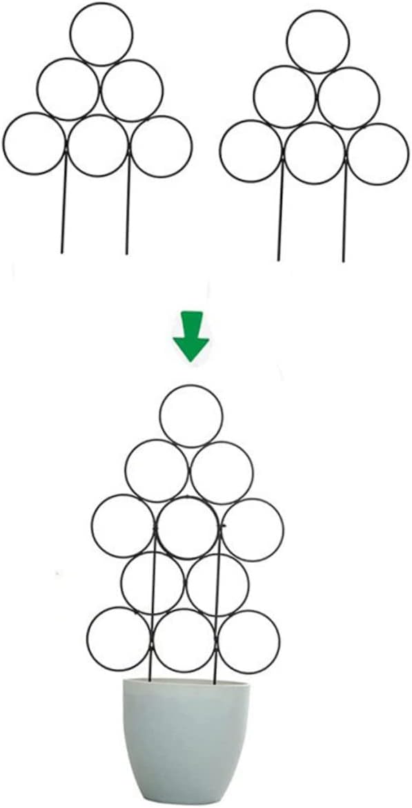 GANAZONO 8pcs Metal Trellis for Climbing Plants Indoor Plant Support Stake Small Garden Trellis Shape and Garden Use