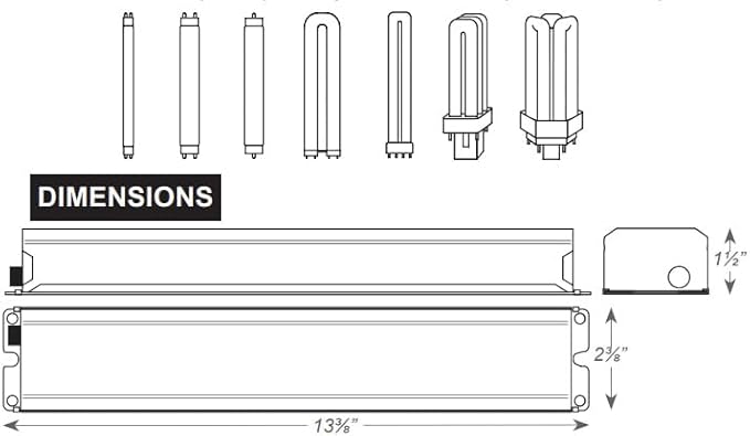 Replacement For Iota I-320 Ballast By Technical Precision - T5 T8 T12 Ballast Replacement - 1 Pack