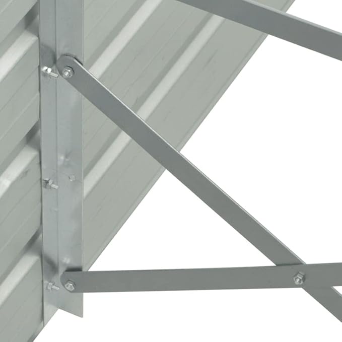 SKM Garden Raised Bed Galvanized Steel 126x15.7x17.7 Gray (9.64 KG/21.208 LBS)