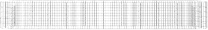 Gabion Raised Bed Galvanized IronRaised Flower BedsGardening PlantersMultifunctional Raised BedPlant Privacy FenceGreenhouse Planterfor GardensPatiosalconiesTerraces157.5x19.7x19.7