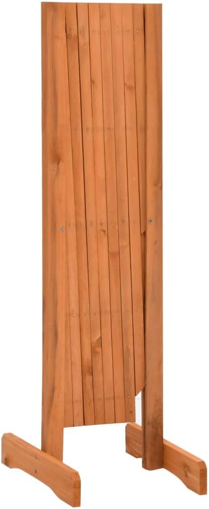 Extendable Garden Trellis Fence Plant Screen Wood Fence Privacy Gate Pet Gate for Home Yard Garden Orange 59.1x31.5 Solid Firwood-810