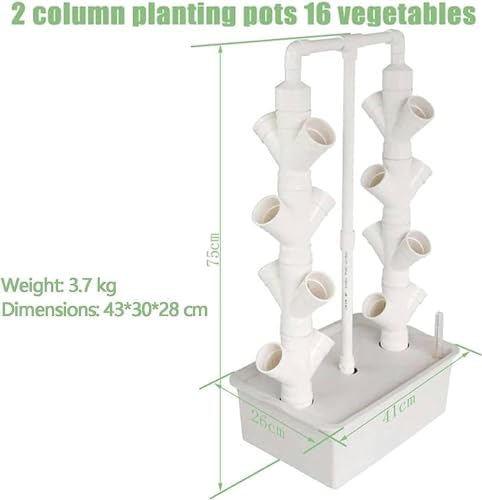 Hydroponics Growing System Vertical Grow TowerVegetable Plant Tower2/3/4 Columns Hydroponic Growing Kit Hydroponic Tower Grow SysGift for Gardening Lover - Home GrowVeggies &amp Frui