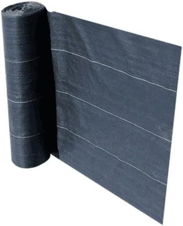 Farm-Oriented Weed Barrier Mat Black Plastic Mulch Thicker Orchard Garden Control Fabric 1pc(150cmx300cm)