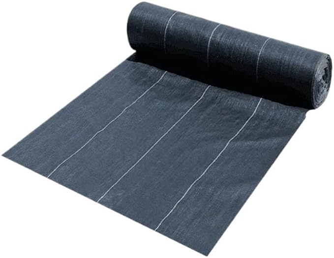 Farm-Oriented Weed Barrier Mat Black Plastic Mulch Thicker Orchard Garden Control Fabric 1pc(150cmx300cm)