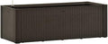 vidaXL Indoor/Outdoor Garden Raised Bed with Self Watering System - Mocha Rattan Look UV &amp Frost Spacious Planting Box (39.4x16.9x13 23.8 gal Capacity) - Polypropylene