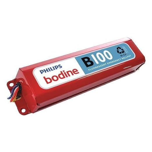 Bodine B100 - Emergency Backup Battery - 90 min. - Operates 17-40 W 2 ft. - 4 ft. T8 T10 or T12 or 4-pin long compact lamps - 120/277 Volt