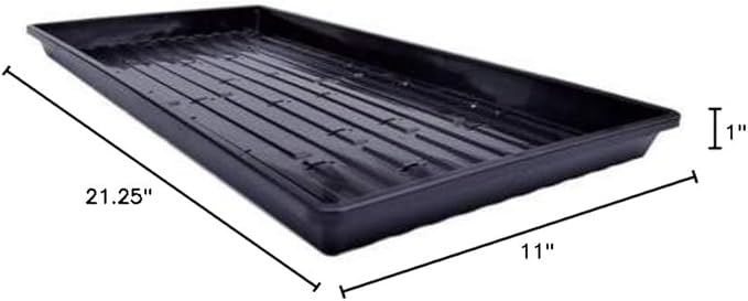 Bootstrap Farmer Microgreen 1020 Trays Shallow Extra Strength 30 Pack Seed Tray with Holes - Grow Fodder Wheatgrass Sprouting Plants Growing