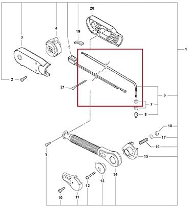 Leaf Blower &amp Vacuum Parts V430001670 OEM Genuine Echo Throttle Cable for PB755H PB755SH and E-Book in A Gift