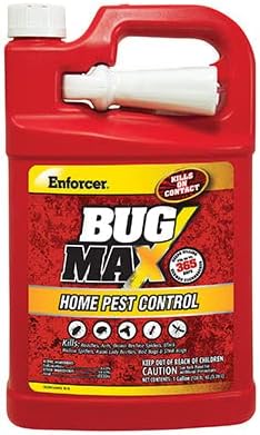 Enforcer BugMax Home Pest Control - EBM128 (Case of 4) - Kills Roaches Ants Fleas Ticks termites Carpenter Ants Brown Recluse Spiders Black Widows Carpenter Bees and Bedbugs