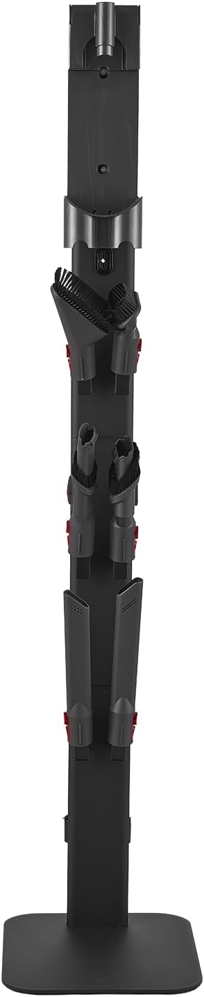 VEVOR Vacuum Stand Compatible With Dyson V7 V8 V10 V11 V12 V15 Series Upright Vacuum Cleaners &amp Accessories Stable Vacuum Stand Holder with 4 Anti-slip Pads and 3 Clips for Storing 6 Brush Heads