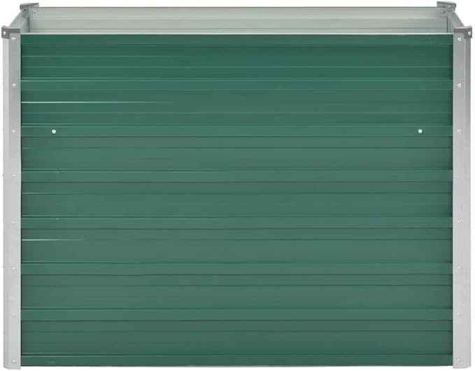 Garden Raised Bed Horse Trough planters Gardening Box Planter Boxes Raised Flower Bed Suitable for Orchard Courtyard Corridor Nursery Galvanized Steel 39.4x15.7x31.3 Green