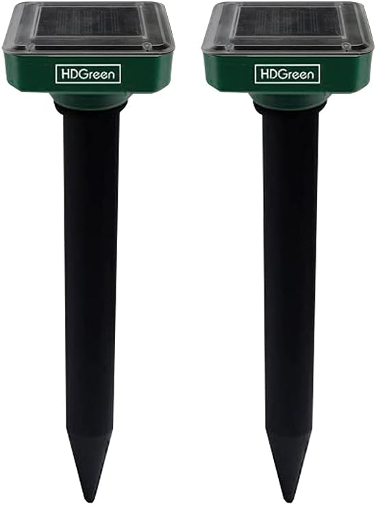 Animal Repellent for Garden - Our 2 Pack Rodent Mole Repellent for Lawns is The Answer for How to Keep Groundhogs Away - Waterproof Pest Repellents to Get Rid of Moles in Your Yard