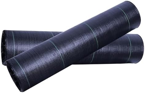 Weed Control Membrane - Durable Landscape Fabric Weed Barrier Garden Ground Cover &amp Blocker (0.9x50m/3x164ft) for Effective Weed Prevention