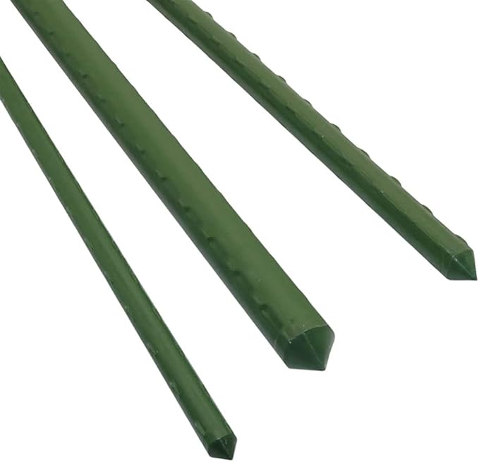 18 Pcs Garden Trellis Flower Support Agriculture Greenhouse Gardening Pillar Plastic Coated Steel Pipe Climbing Plant Support (Size : 16 x 600 mm)