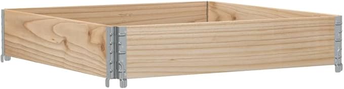 Wood Garden Planter Box for Growing Vegetables Flowers Herbs Fruits Outdoor Wooden Raised Garden Bed Planter Outdoor Planting Bed for Backyard Garden 39.4x39.4