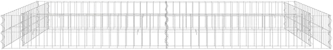 Gabion Raised Bed Galvanized Steel 78.7x39.4x7.9