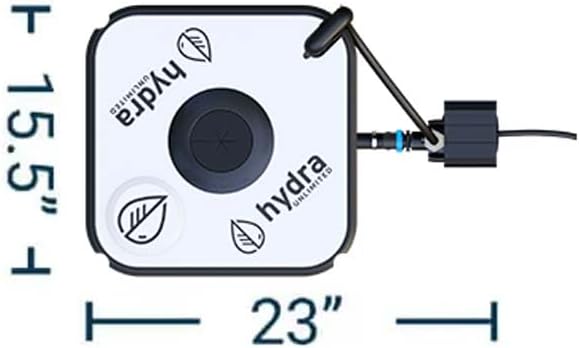 Hydramax Home Bucket Deep Water Culture Hydroponic System with Pump and air circulators for Indoor Growing of Vegetables Fruits and Medicinal Herbs (1-Bucket)
