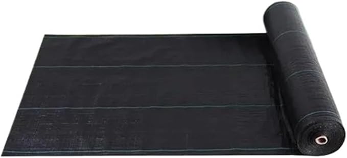 Geotextile Black Agricultural Grass Cloth Garden Weed Barrier Fabric Permeable Mesh Geotextile Industrial Weed Barrier(0.5mx10m)