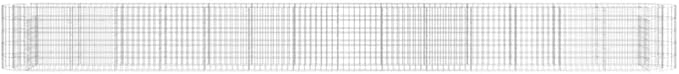 Gabion Galvanized Iron Raised Bed - Silver Steel Welded Wire Garden Fencing Retaining Wall Landscape Grid