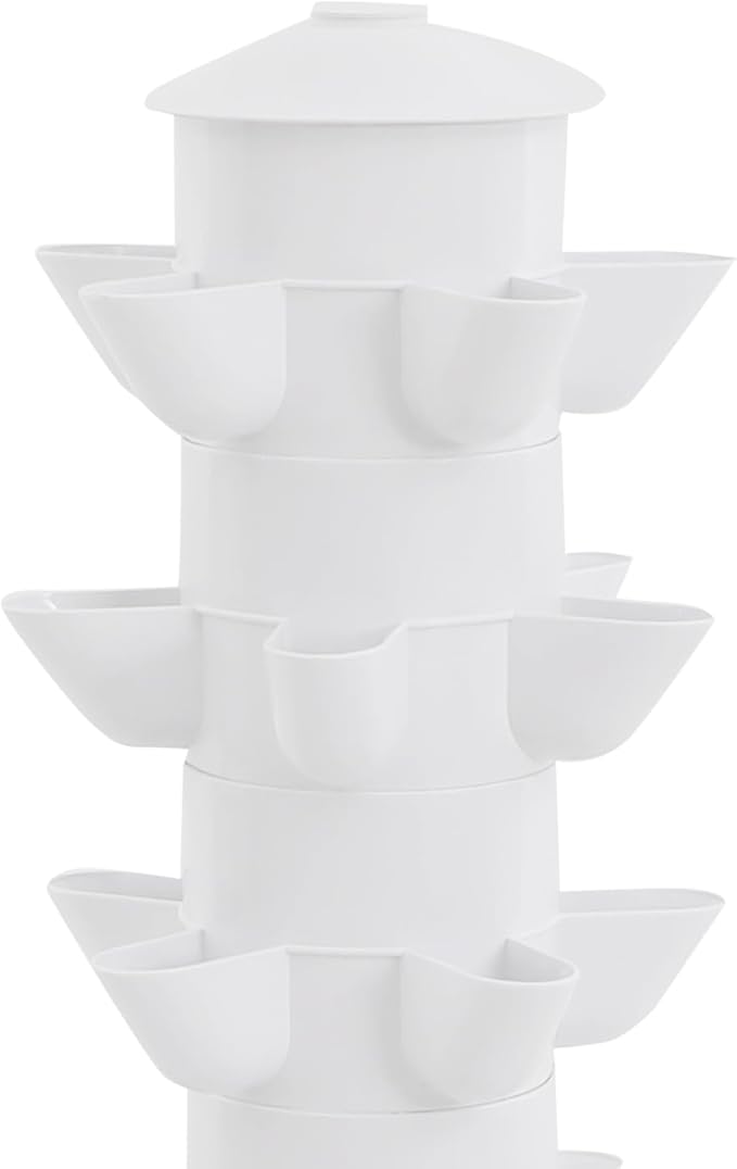 45-Pod Hydroponic Growing Tower 9 Tier Vertical Garden System with Water Pump &amp 5.3Gal Tank Indoor Herb/Vegetable Planter for Home Office