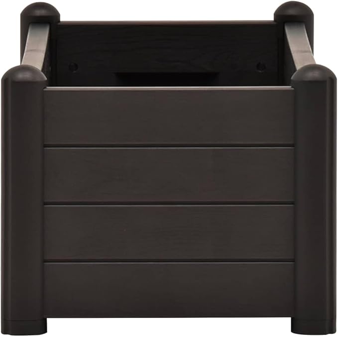 Raised Bed Anthracite Polypropylene Large UV-Resistant Materials Gardening Pots &amp Planters 313977