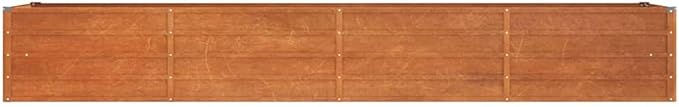 SKM Garden Raised Bed Rusty Corten Steel Large Heavy Weight EnduranceBrown (Weight 34.7LBS)