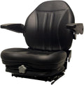 Lawn Mower Replacement Seat with Suspension &amp Armrests Black Compatible with Gravely PM252XDZ PM260HXDZ PM260HXDZ LPG PM260MXDZ PM266HXDZ PM272HXDZ PM320 360000BK-GV2