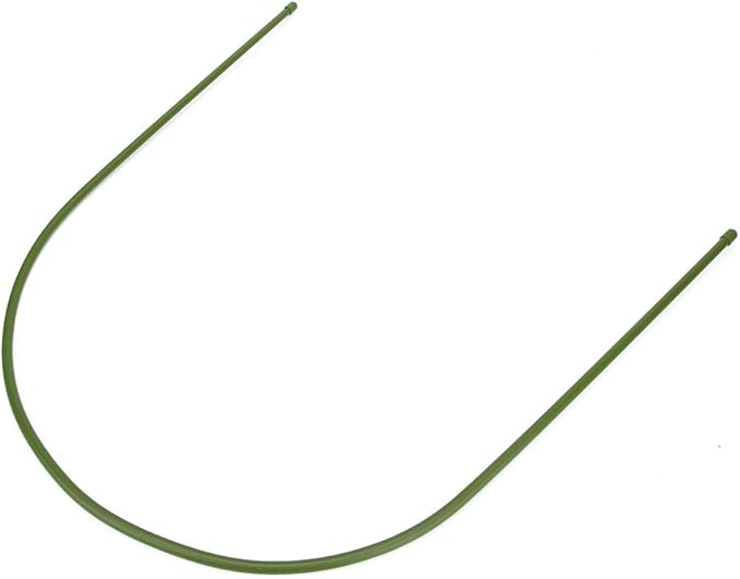 Pack of 6 Plastic Coated Steel Pipe Greenhouse Hoop Arch Shape Support Frame Garden Accessories