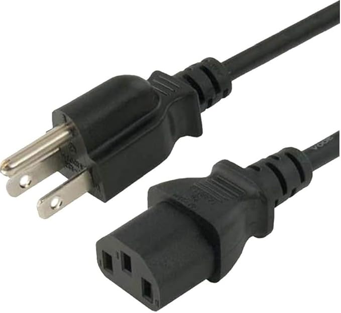3 Prong AC Power Cord Charger for BESTVA DC1000 DC2000 DC3000 DC4000 GW-AQM55B GW-LS08 LED Grow Light Full Spectrum Grow Lights for Indoor Plants Charging Cable Power Supply 100V-240V