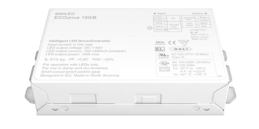 eldoLED | EC0161S (238PWX) ECOdrive 161/S 10W 0-10V LED Driver with Smooth Dimming to 1% | HydraDrive Technology Programmed to 250MA LIN 10.0MIN