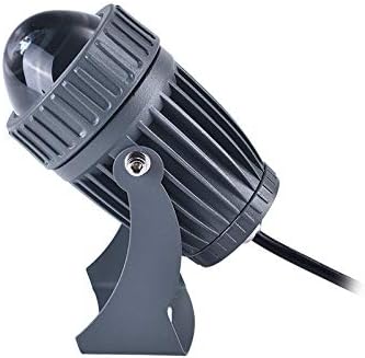 10W LED Spotlights 12V Narrow Beam Floodlight IP67 Waterproof Outdoor Wall Lamp Landscape Lighting (Yellow)