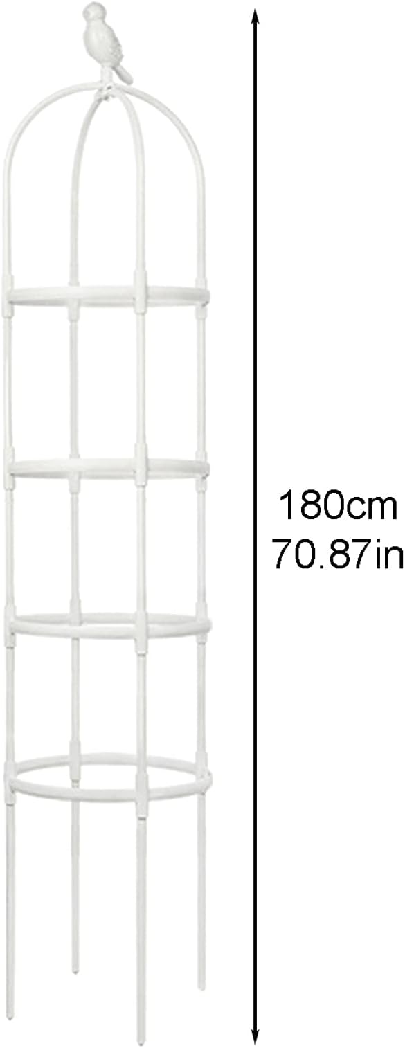 Garden Obelisk Trellis Metal Plant Tower Obelisk 5.9 Feet Tall Garden Trellis for Climbing Plants