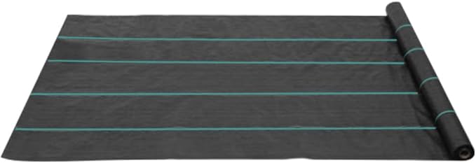 2X5M Garden Weed Control Fabric Landscape Ground Cover Weed Barrier High Strength Plastic Flat Yarn with Excellent Water Permeability Durable Ground Cover for Garden and Orchard