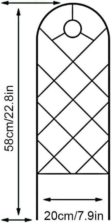 22.8 * 7.9in Metal Trellis Garden Trellis for Lawn Garden Backyard