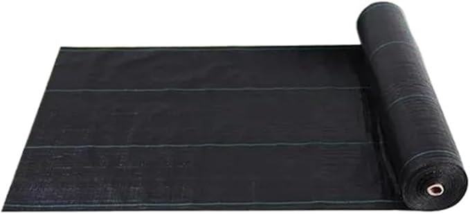 Geotextile Black Agricultural Grass Cloth Garden Weed Barrier Fabric Permeable Mesh Geotextile Industrial Weed Barrier(0.5mx15m)