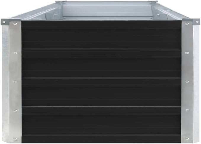 Garden Raised PlanterGarden BedGalvanized Raised Garden BedPlanter Raised bedsGalvanized PlanterFlower BedBed Galvanized Steel 126x15.7x17.7 Anthracite
