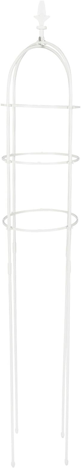 GANAZONO Metal Plant Climbing Trellis for Garden Balcony Outdoor 31cm Diameter X 1.6m Height Iron Vine Support Frame for Roses and Small Climbing Plants