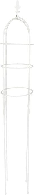 GANAZONO Metal Plant Climbing Trellis for Garden Balcony Outdoor 31cm Diameter X 1.6m Height Iron Vine Support Frame for Roses and Small Climbing Plants