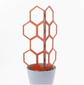Hexagon Trellis for Climbing Plants Outdoor - Stackable 14 Tall Trellis for Indoor Potted Plants - Starter Pack 2.0 Modular System Houseplant Trellis - 50pcs Starter Set (Tuscany)