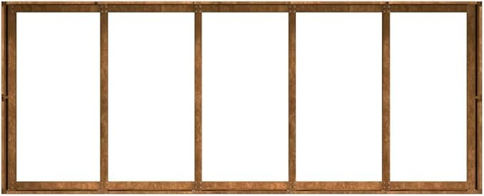 Extra-Large 78.7 in Weathering Steel Rectangular Raised Garden Bed Planter Box Rustic Brown Outdoor Raised Bed for Patio &amp Garden with Open Bottom Drainage