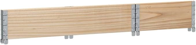 Garden Planter Natural Solid Pine Wood Medium Foldable Raised Garden Bed Outdoor Rectangular Planter Box for Vegetables Flowers and Herbs