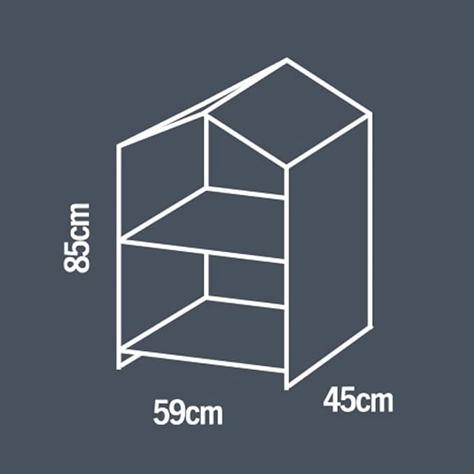 KINZZY Premium 2 Tier Portable mini Greenhouse with Heavy Duty PE Cover Plus Reinforced Shelving Within 33 lbs Weight Capacity 23 X 18 X 34 Inch