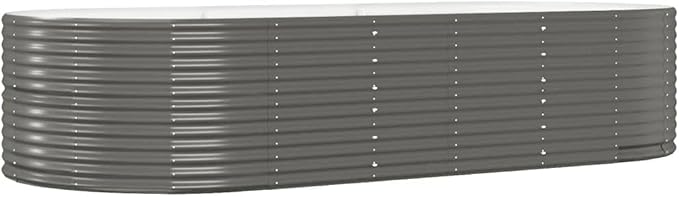 Garden Raised Bed Garden beds Outdoor Gardening Box Planter Boxes Horse Trough planters Suitable for Courtyard Corridor Orchard Nursery Gray 114.6x55.1x26.8 Powder-Coated Steel