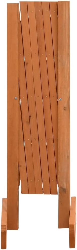Extendable Garden Trellis Fence Plant Screen Wood Fence Privacy Gate Pet Gate for Home Yard Garden Orange 47.2x23.6 Solid Firwood-806