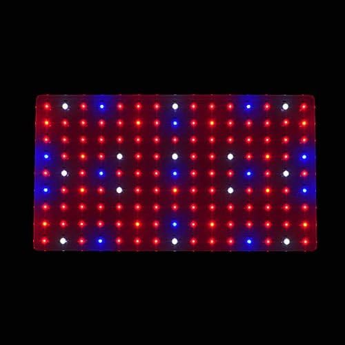 300 Watt Quad Band Full Spectrum Red Blue White and Orange LED Grow Light Panel with 2 Watt High Power LEDs 2520RBOW