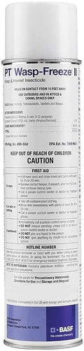 BASF PT Wasp-Freeze Insecticide for Wasp Hornet Yellowjacket &amp Spider Killer Quick Knockdown Spray Indoor or Outdoor Use 14 oz 2 Pack