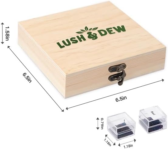 LUSH&ampDEW Culinary Herbs Kitchen Garden Seed Bank Gardening Gifts for Women Men 16 Varieties Non-GMO Heirloom Seeds for Planting Herb in Raised Garden Beds Windowsill Survival Kit for Cooking Sp