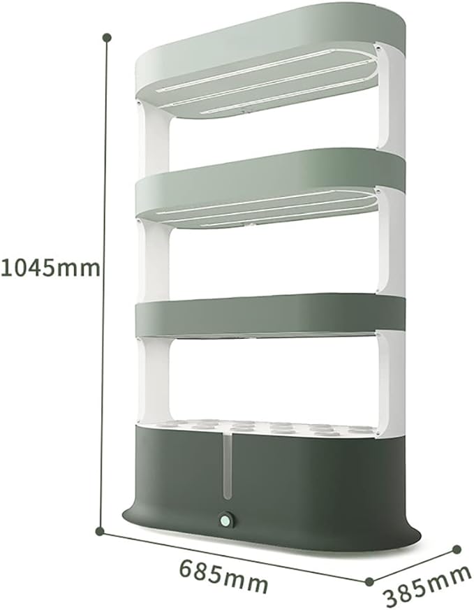 48 Pods Hydroponics Growing System Adjustable Hydroponics Growing Kits with LED Grow Light Automatic Timer Hierarchical Control Indoor Garden Planter for Home Office