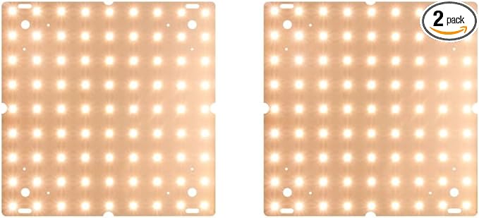2Pack 150W LED Indoor Seedings Plant Lights AC100-277V Hydroponic Planting Panel Cultivation Lights UV/IR Greenhouse Tent Succulent Vegs Potting Flowers Fruits Cactus Moss Filling Lights US Plug
